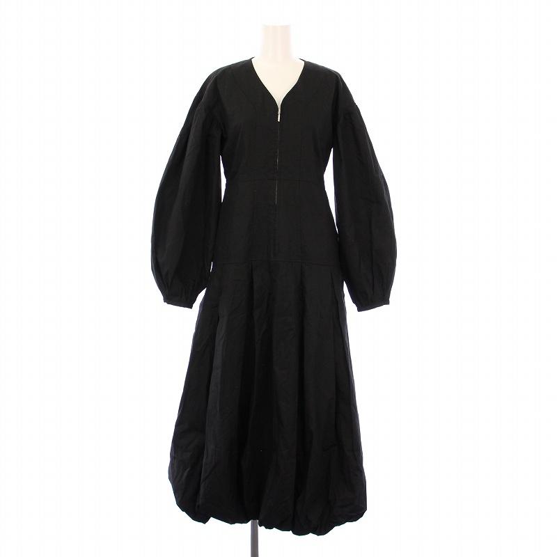 クラネ CLANE 23AW FRONT ZIP BALLOON ONEPIECE フロントジップ