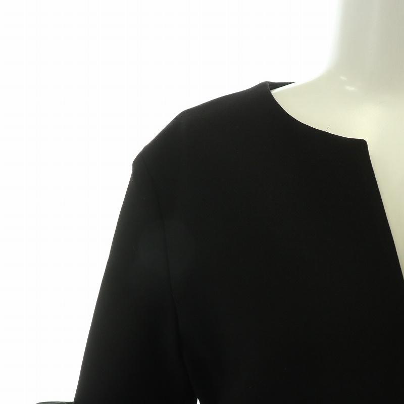 ヨーコチャン YOKO CHAN タイトワンピース ひざ丈 七分袖 スキッパー