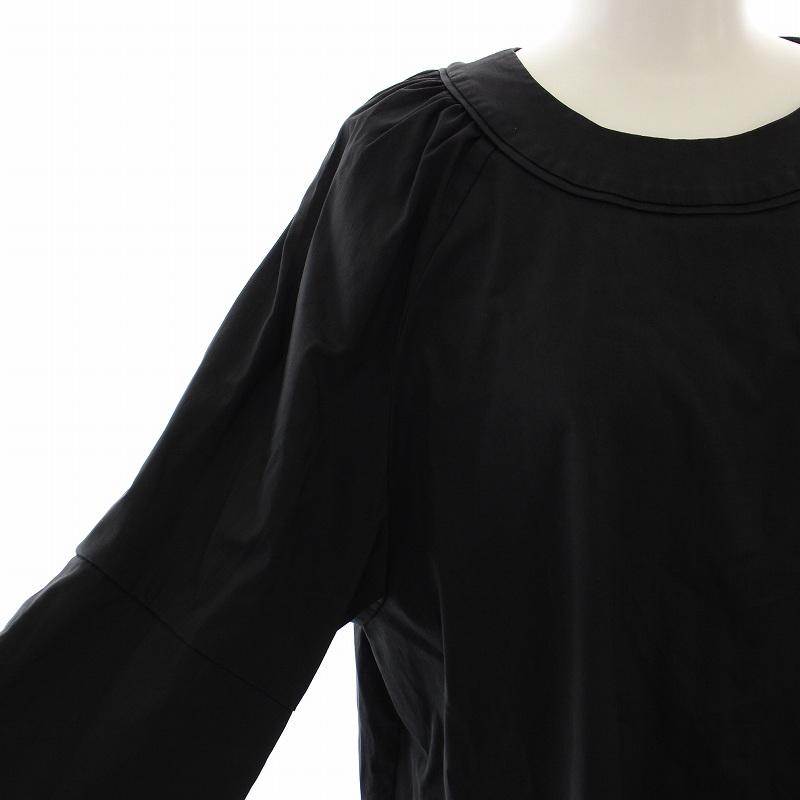 アドーア ADORE ブラウス プルオーバー フレアスリーブ 長袖 38 黒 