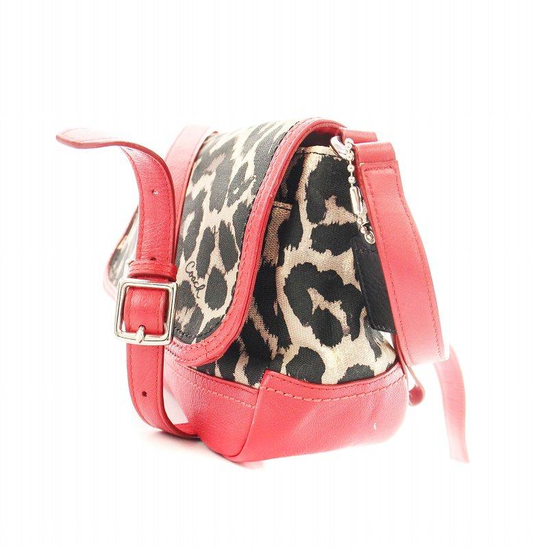 COACH（コーチ） パーカー オセロット ショルダーバッグ レオパード柄 