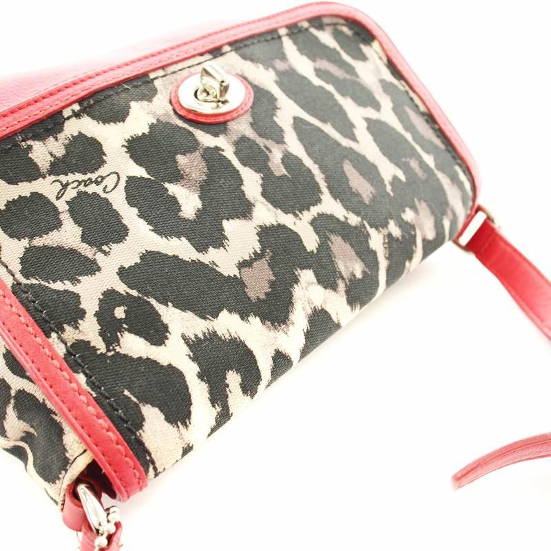COACH（コーチ） パーカー オセロット ショルダーバッグ レオパード柄 