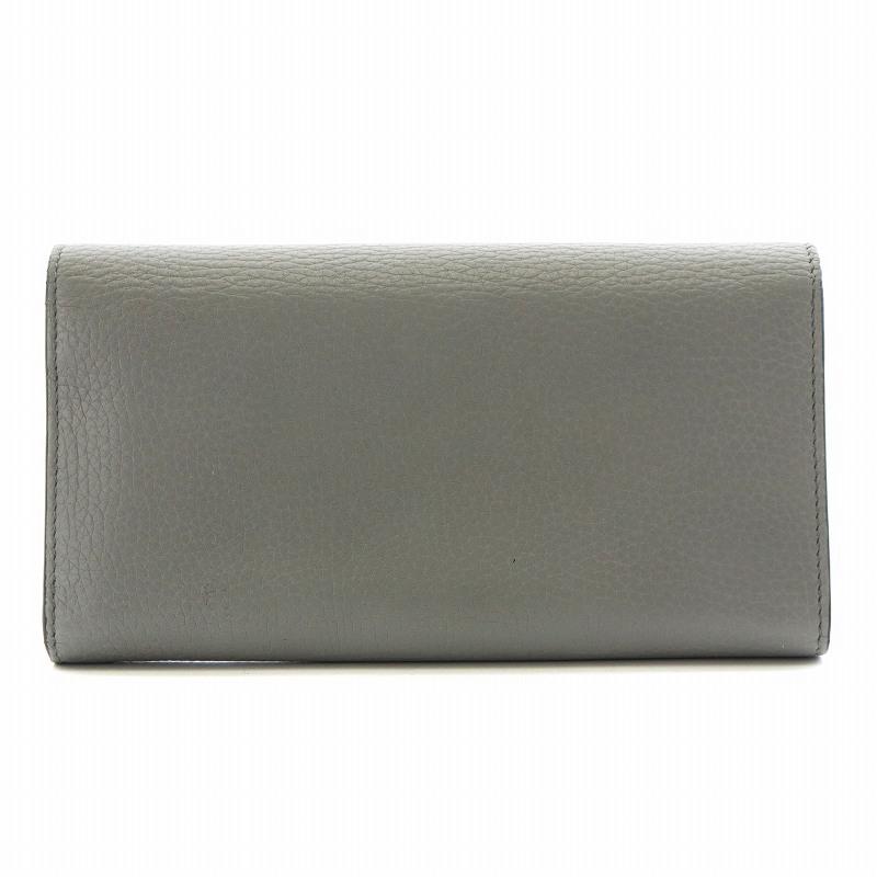 GUCCI グッチ GGマーモント 長財布 小銭入れ レザー グレー GUCCI グッチ GGマーモント 長財布 小銭入れ レザー グレー