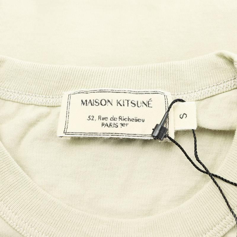未使用品 メゾンキツネ MAISON KITSUNE FOX HEAD PATCH TEE T 未使用品 メゾンキツネ MAISON KITSUNE FOX HEAD PATCH TEE T