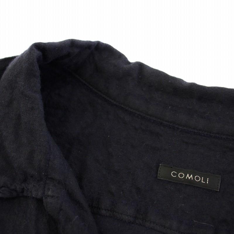 コモリ COMOLI 24SS ウールシルク 半袖オープンカラーシャツ 4 コモリ COMOLI 24SS ウールシルク 半袖オープンカラーシャツ 4