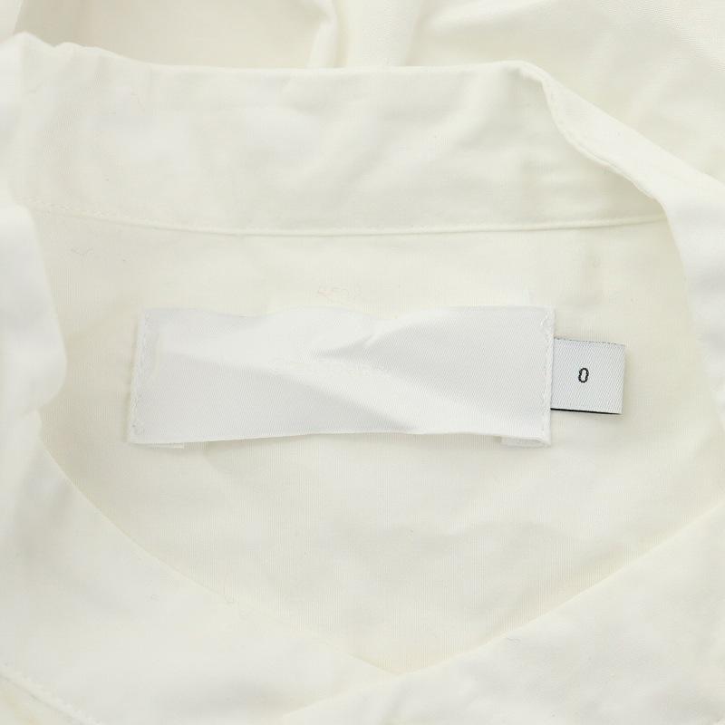 【中古】グラフペーパー 24SS HIGH COUNT BROAD LONG CUFF PULLOVER DRESS シャツワンピース 長袖 ロング丈 0 白 グラフペーパー Graphpaper 24SS HIGH COUNT BROAD LONG CUFF PULLOVER