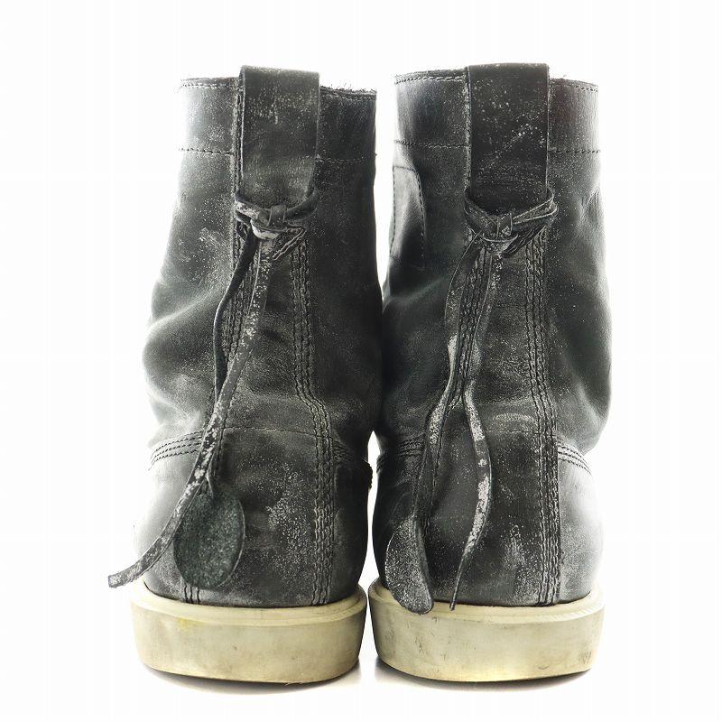 ビッケンバーグ BIKKEMBERGS ショートブーツ レースアップ レザー 42