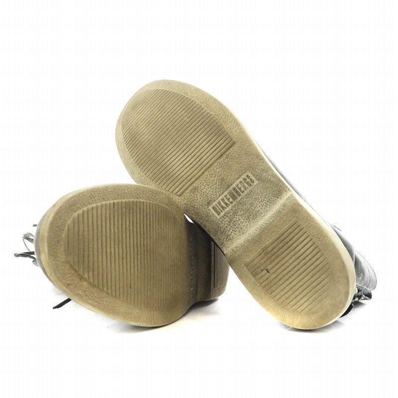 【中古】ビッケンバーグ BIKKEMBERGS ショートブーツ レースアップ レザー 42 グレー BKE103210 /AN10 ●D メンズ ビッケンバーグ BIKKEMBERGS ショートブーツ レースアップ レザー 42