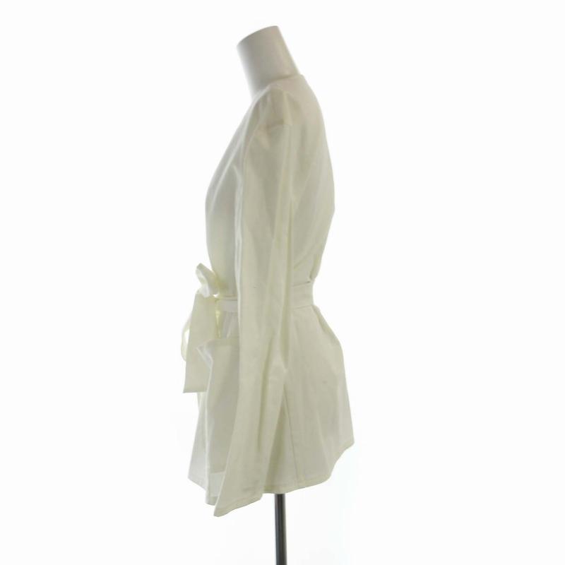 トゥモローランド マカフィーゆったりウエストリボン上質リネンジャケット♪ 予約商品11月上旬以降順次お届け】コットンオックスフォード