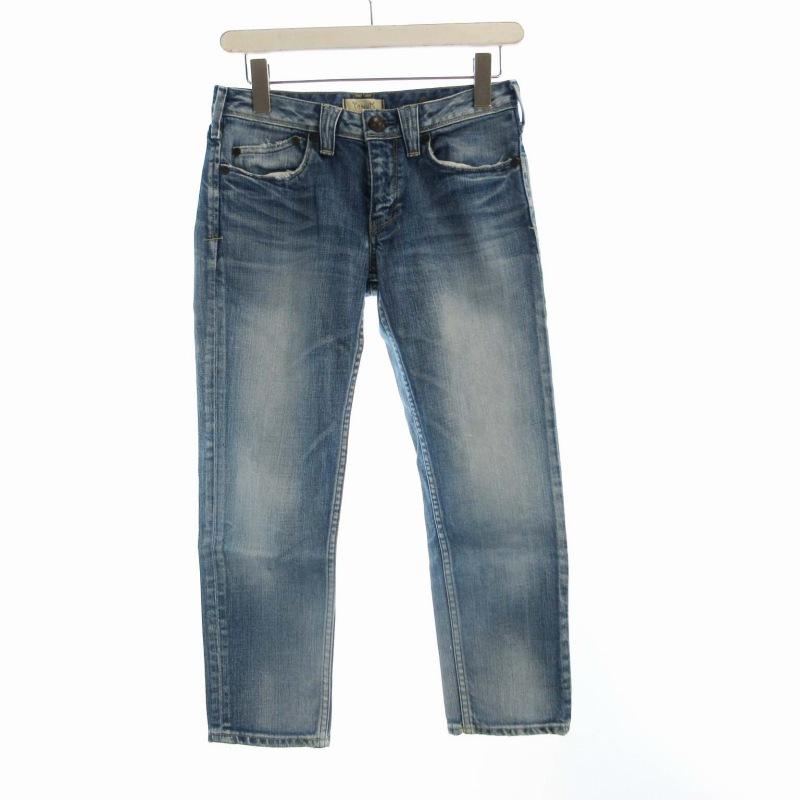 ヤヌーク YANUK デニムパンツ ジーパン ジーンズ USED加工 23 青