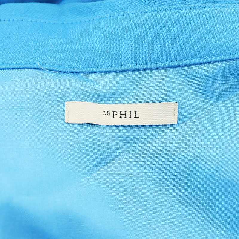 ルフィル LE PHIL 23SS シャツワンピース ロング丈 長袖 1 水色 ライト  