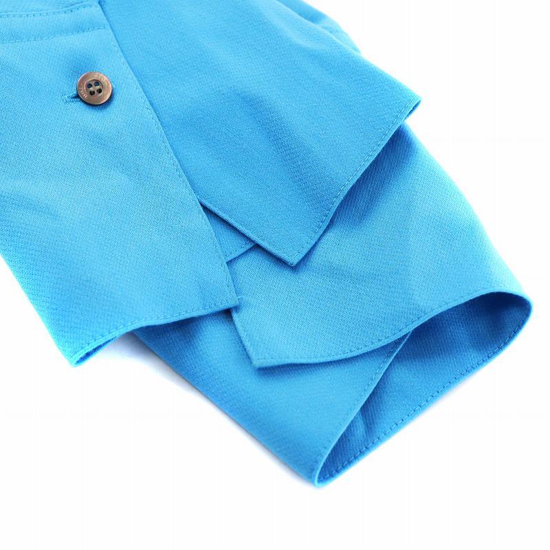 ルフィル LE PHIL 23SS シャツワンピース ロング丈 長袖 1 水色 ライト  