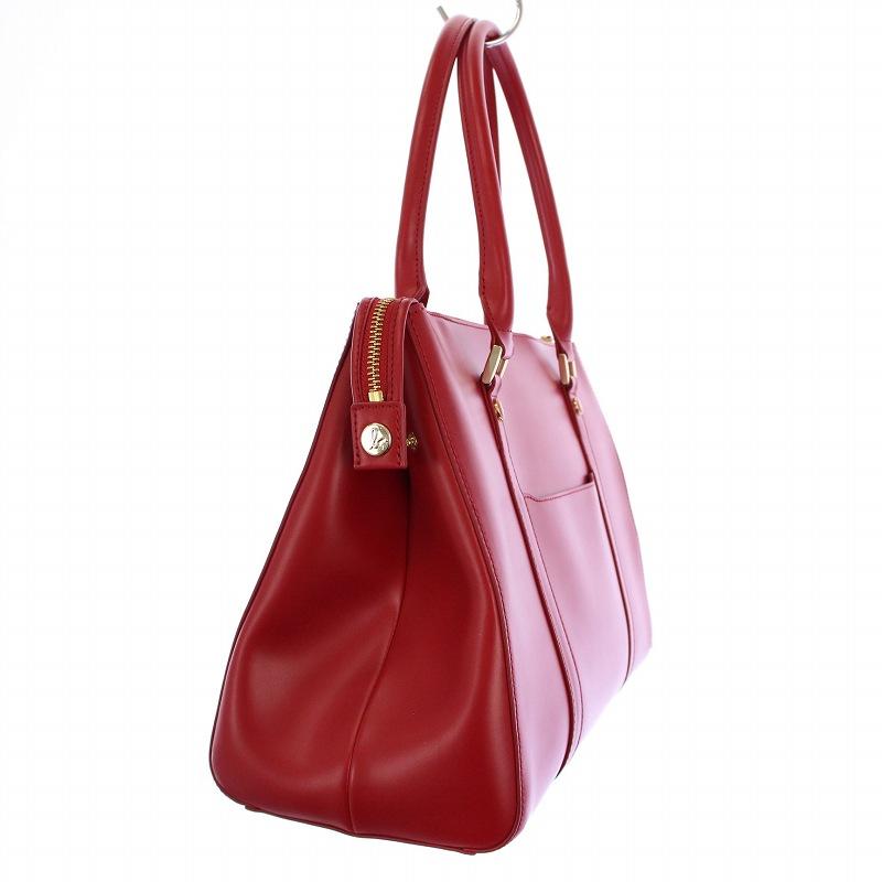【美品】agnes b. アニエスべー ハンドバッグ ショルダーバッグ 赤 agnes b. b / アニエスベー ショルダーバッグ レザー レッド