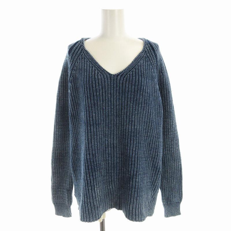 theory セオリー Theory ニット セーター 長袖 S 青 ブルー 01-4101795  