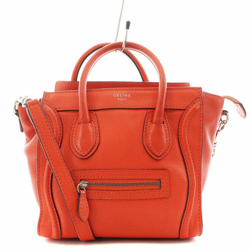 CELINE ラゲージナノ赤色