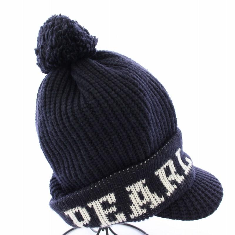 パーリーゲイツ PEARLY GATES つば付きニット帽 キャップ 帽子