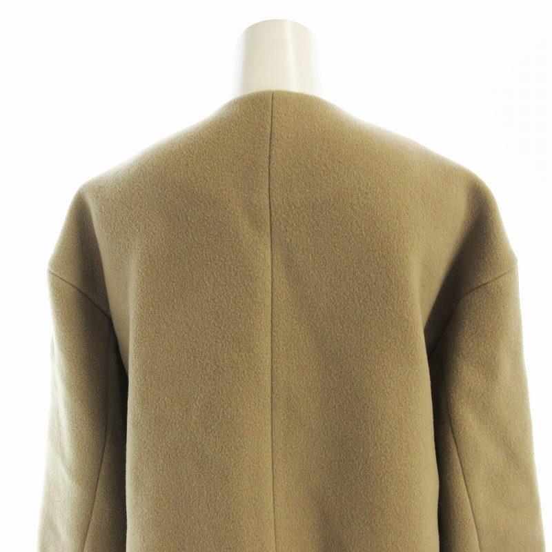 UNTITLED（アンタイトル） ノーカラーコート ミドル丈 0 ベージュ