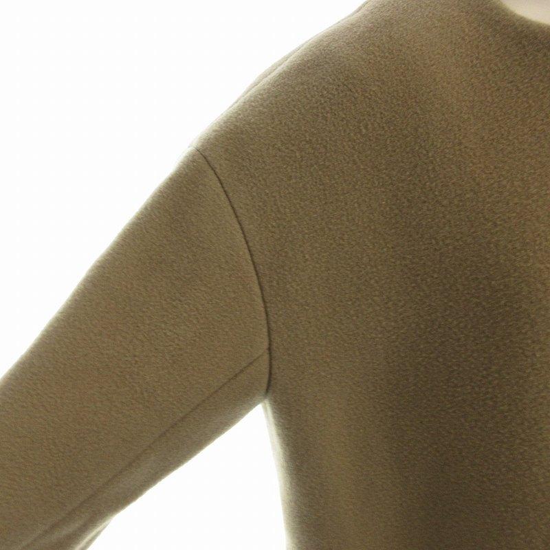 UNTITLED（アンタイトル） ノーカラーコート ミドル丈 0 ベージュ