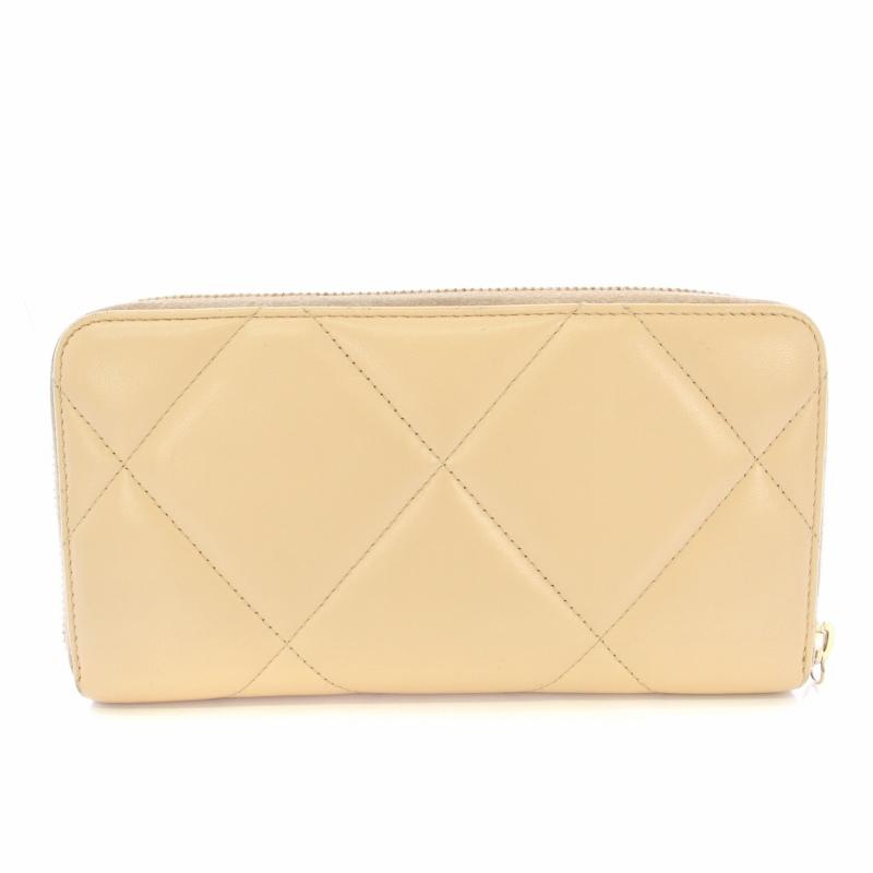 CHANEL CC シャネル 19 ココマーク ラウンドファスナー コンパクト