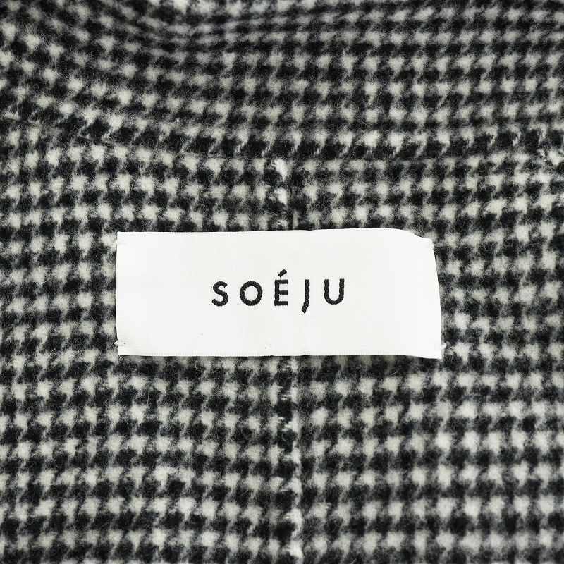 soeju ソージュ ウールリバーローブコート 千鳥格子 S M Ｌ ウールリバーローブコート - SOÉJU online store｜上質な大人の女性の