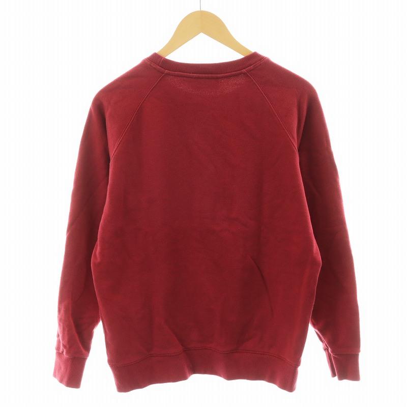 メゾンキツネ MAISON KITSUNE スウェット トレーナー ロゴ M ボルドー