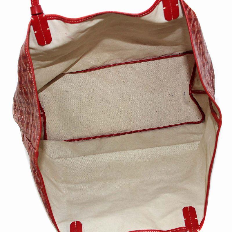 ゴヤール GOYARD サンルイGM トートバッグ ハンドバッグ 赤 レッド /KH