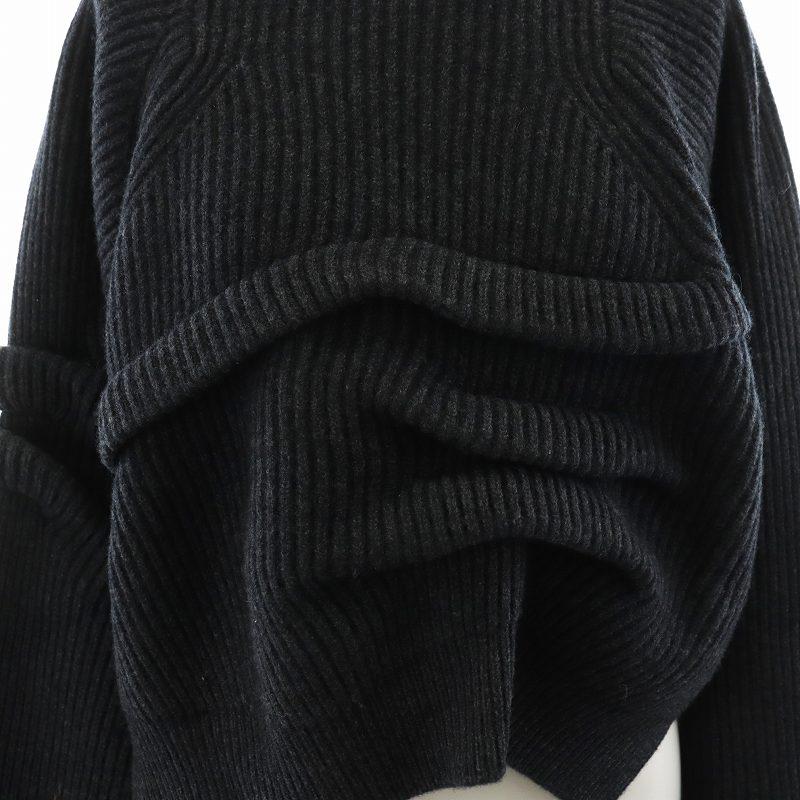エンフォルド ENFOLD 23AW TUCK SHORT KNIT PULLOVER ニット セーター