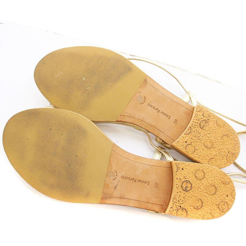 エムパーソンズ EMME PARSONS LACE UP SANDAL トング レースアップ