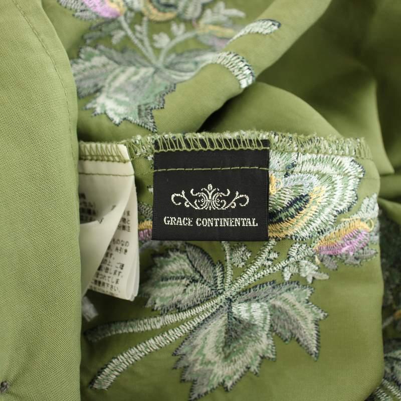 グレースコンチネンタル GRACE CONTINENTAL 20SS フラワー刺繍シャツ