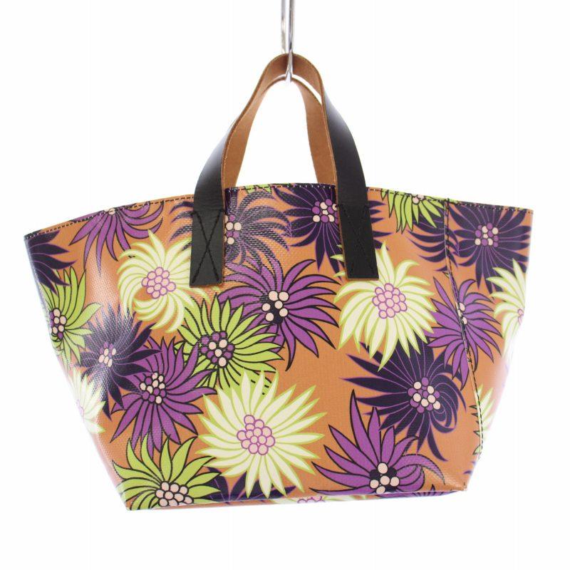 【希少・美品】MARNI（マルニ）花柄トートバッグ MARNI マルニ フラワーカフェバッグ トートバッグ ハンドバッグ