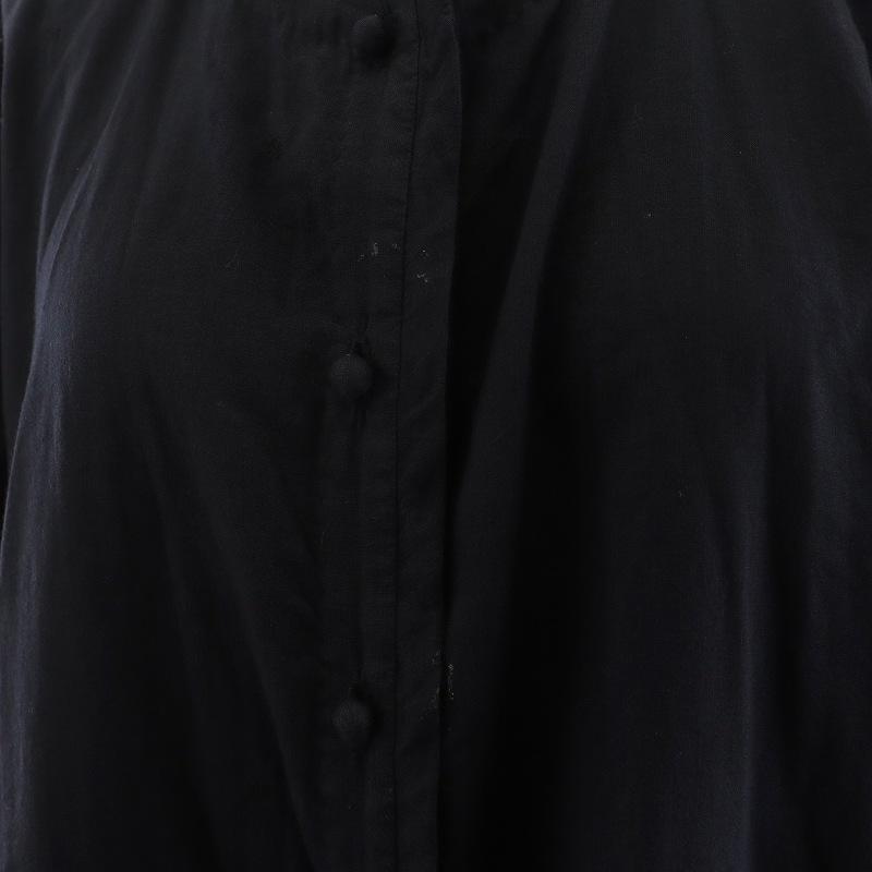 ハート イッセイミヤケ シャツ ブラウス 長袖 ドット柄 2 紺 ハート イッセイミヤケ シャツ ブラウス 長袖 ドット柄 2 紺