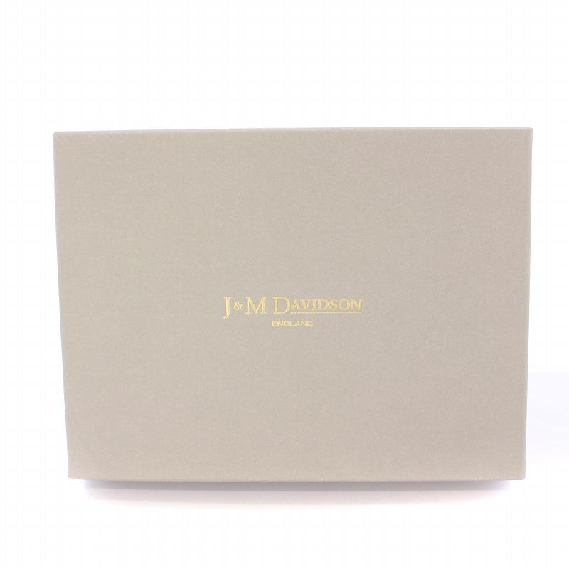 【未使用】J&M Davidson レザーサークルパース　ポーチ　ポンポン ジェイ&エムデヴィッドソン J&M Davidson サークルポンポンパース