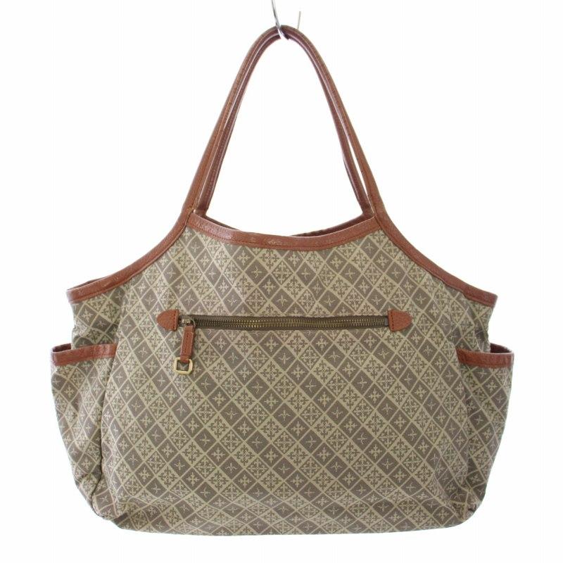 ラシット RUSSET ハンドバッグ トートバッグ 総柄 A4 ベージュ /TK 