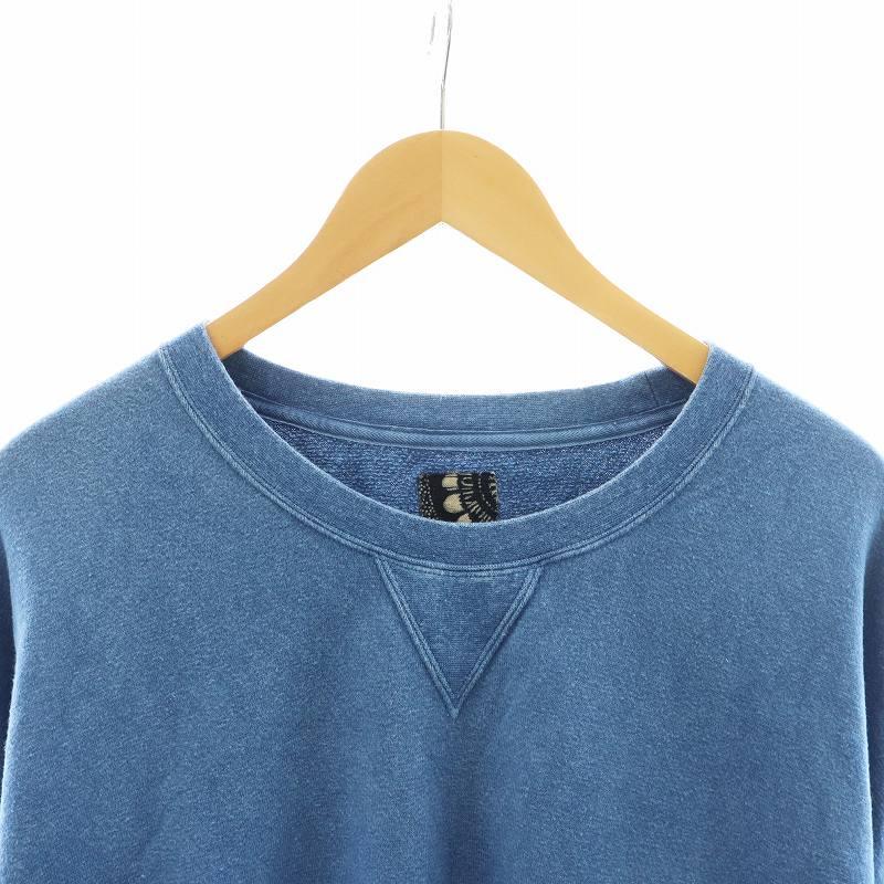 ビズビム VISVIM AMPLUS CREW L/S スウェット トレーナー 長袖 2 水色