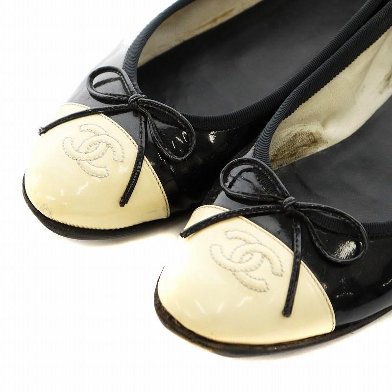 CHANEL（シャネル） ココマーク バレエシューズ リボン ラウンドトゥ