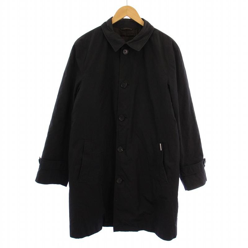 アレグリ allegri ステンカラーコート ロング 50 黒 MUI6535 /BM