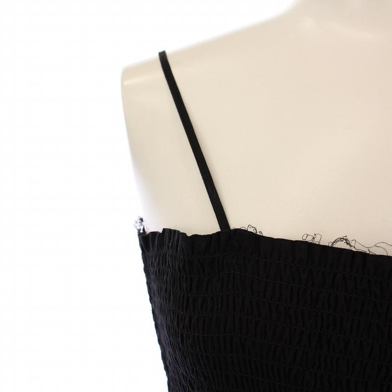 未使用品 カレンソロジー Curensology シャーリングレースワンピース  