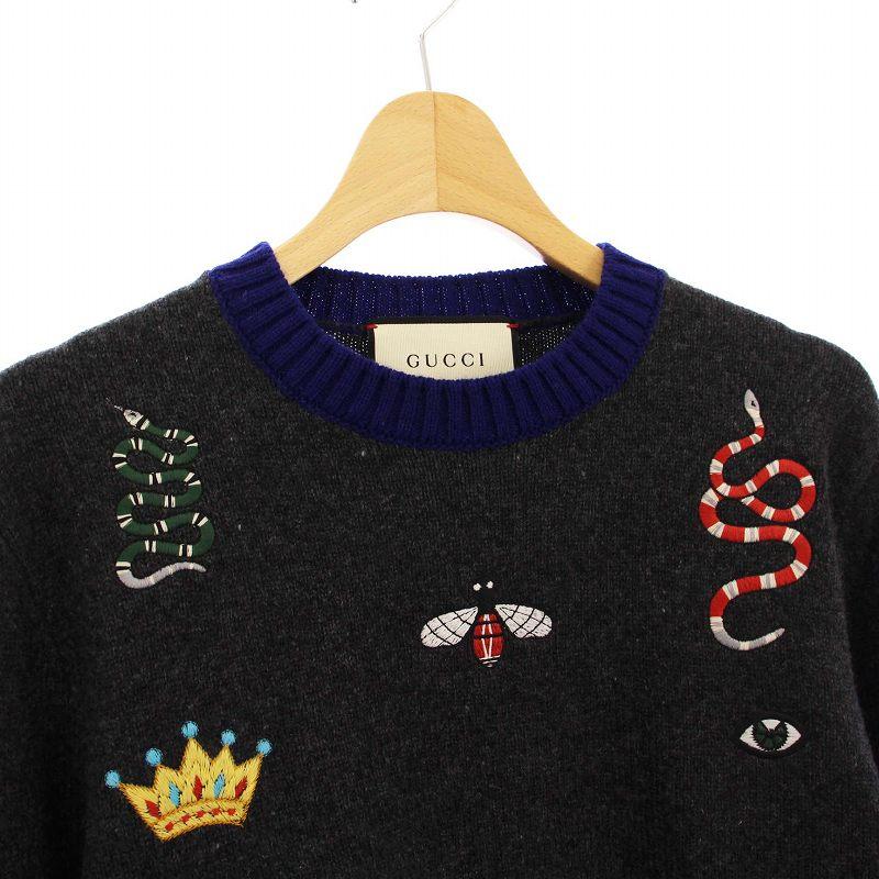 GUCCI グッチ エンブロイダリー ニット セーター 長袖 アイコン