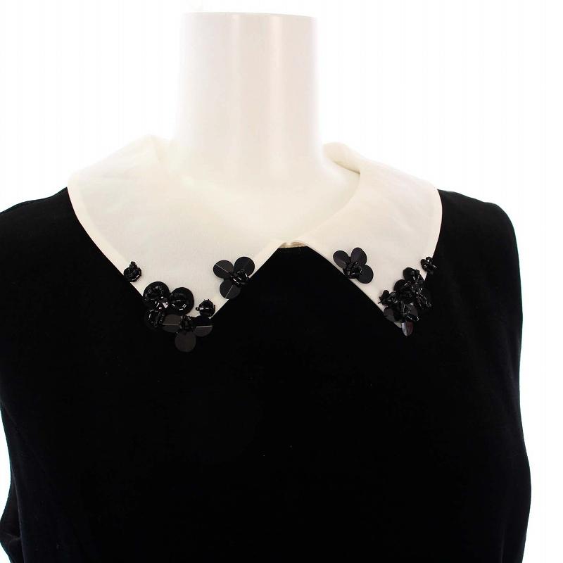 ベロアノワール バイ フォクシー ニューヨーク プチポイントドレス