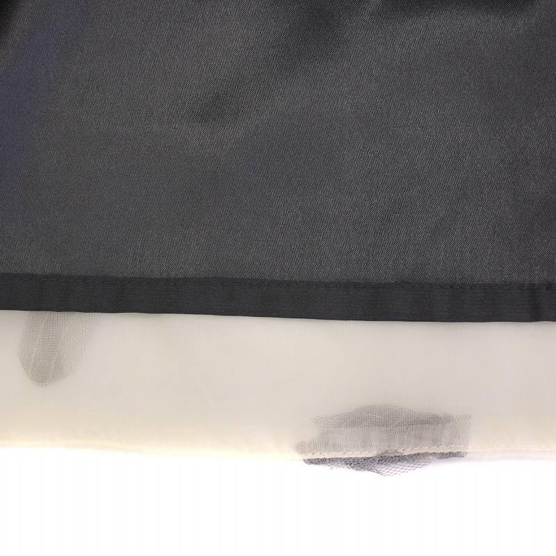 イエナ IENA 24AW フラワー刺繍オーガンジースカート タイト イージー  