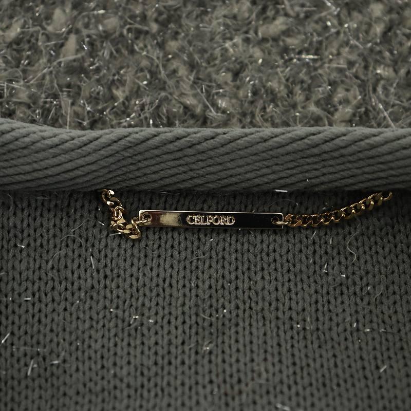 セルフォード CELFORD 24AW ファンシーヤーンダブルフェイスニット