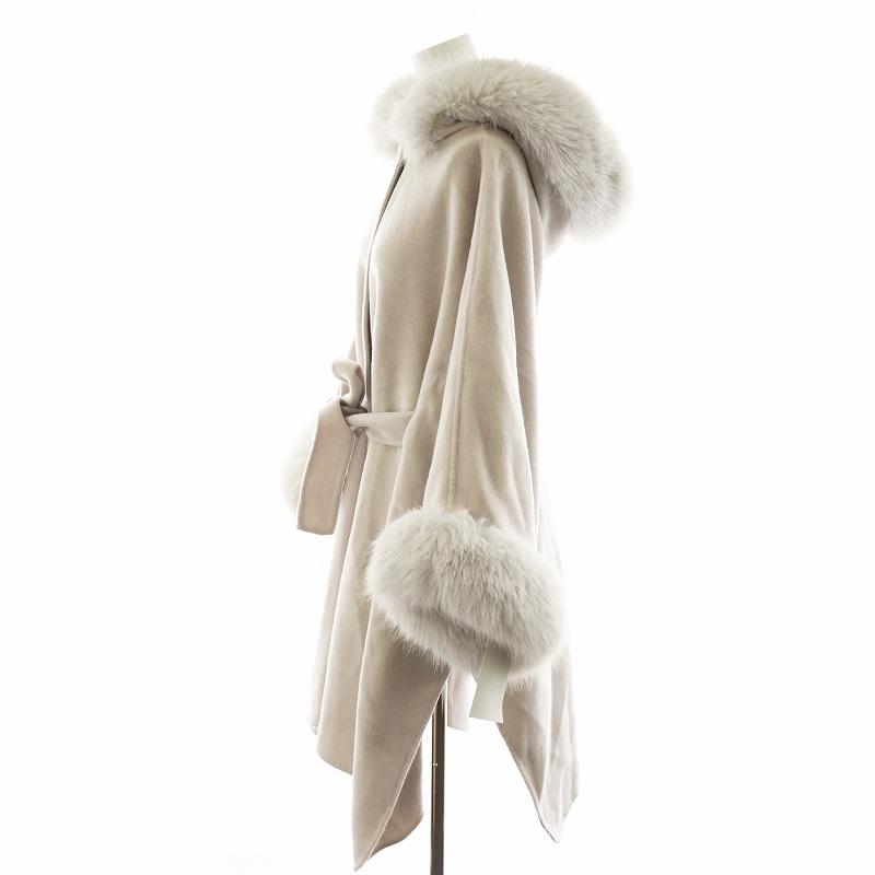 未使用品 セルフォード CELFORD 24AW ファーポンチョコート