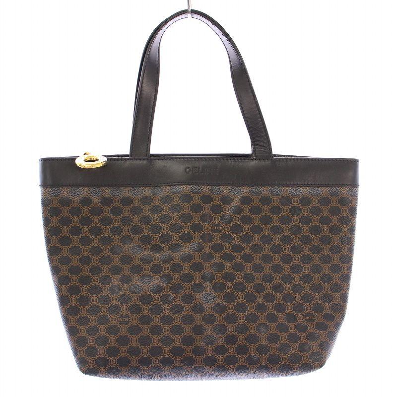 CÉLINE ハンドバッグ ブラック/ブラウン