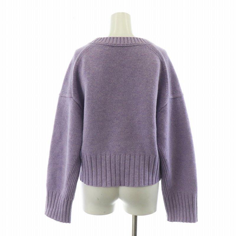 MACPHEE マカフィー トゥモローランド ウールカシミヤ ニット ラベンダー マカフィー MACPHEE トゥモローランド ラムカシミヤVネック