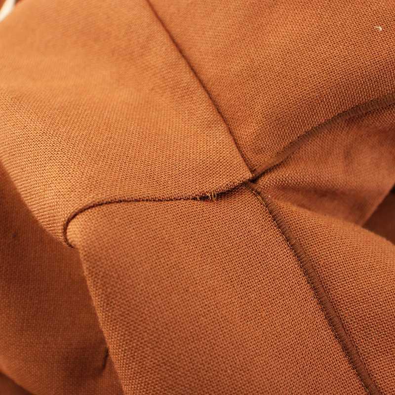 【中古】アドーア 麻ボンディングコート 5317152005 ダブル ロング オーバーサイズ ウール リネン 38 茶 ブラウン アドーア ADORE 麻ボンディングコート 5317152005 ダブル ロング