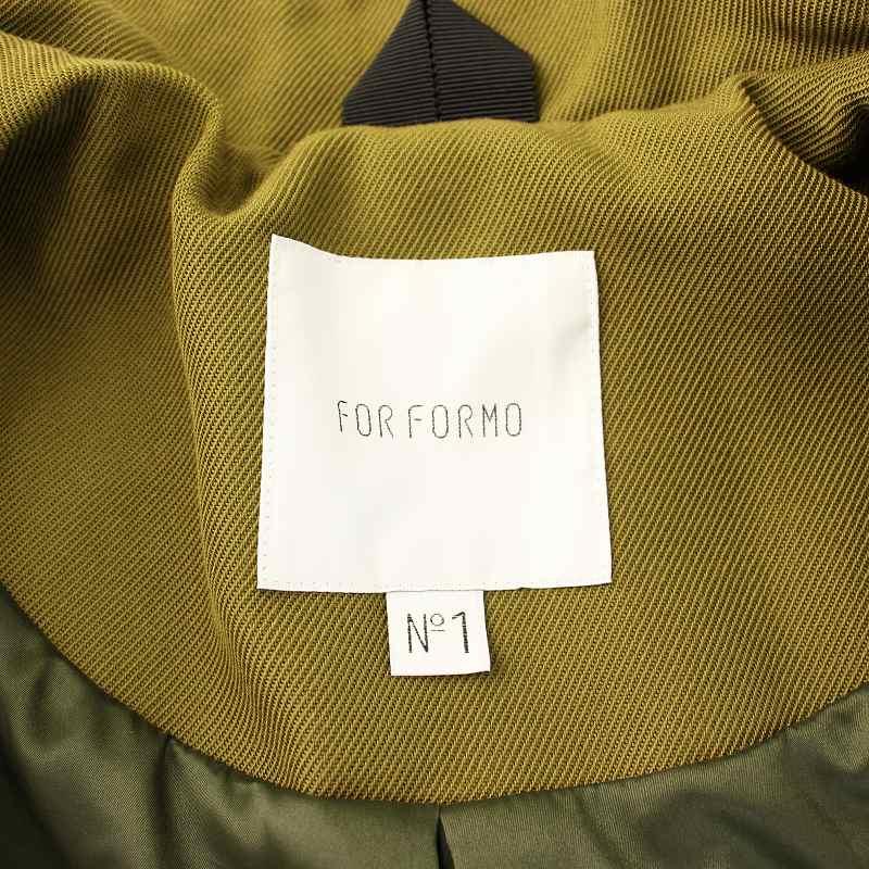 フォルフォルモ FORFORMO 722301 スタンドカラーコート フレア ウール