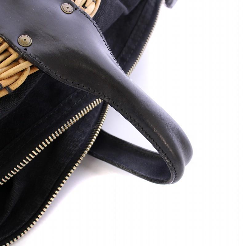 20周年記念 エバゴス ebagos 名作 ワンハンドル かごバッグ L 極美品 シルクファーのカバー付き！ 「エバゴス」のワンハンドル