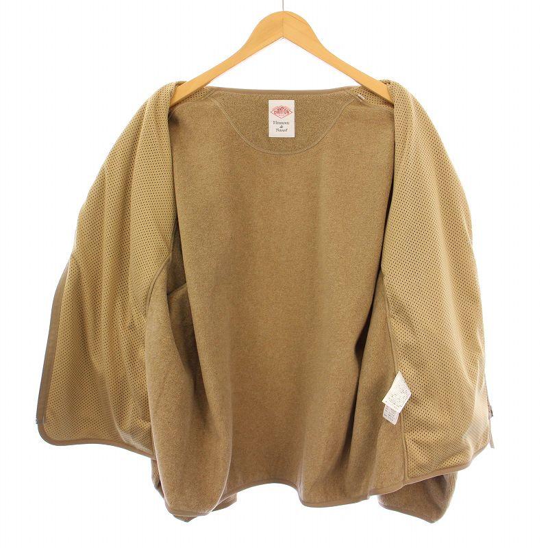 ダントン DANTON フリースジャケット ノーカラー アウター