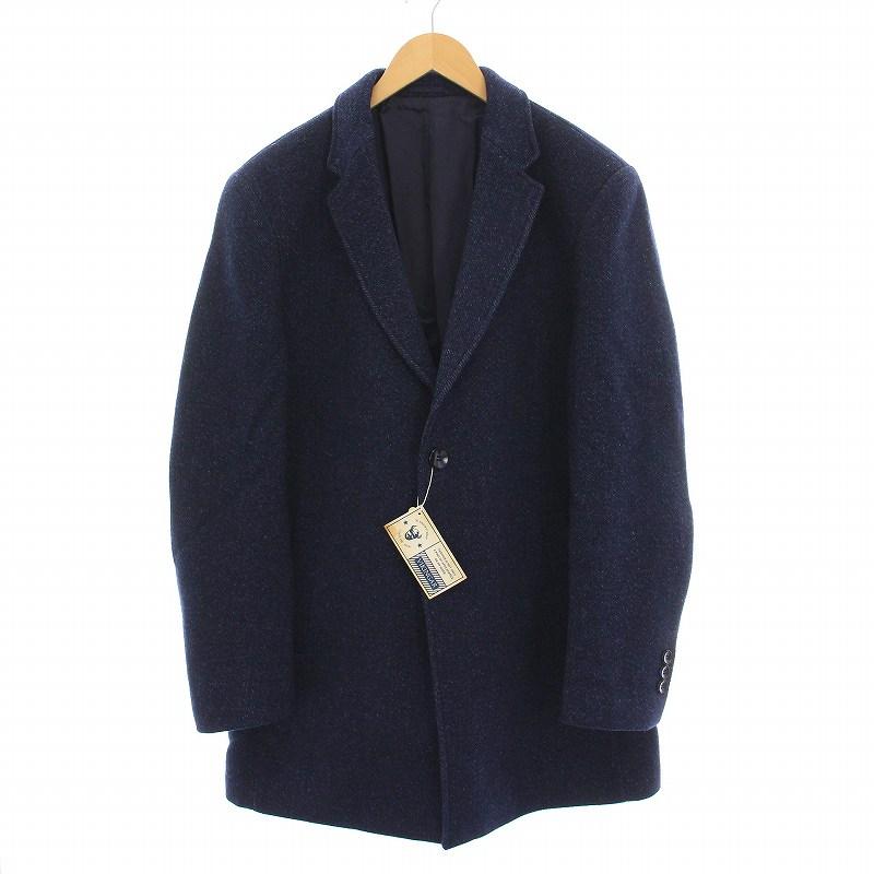 未使用品 バイキンガー VIKINGAR チェスターコート アウター ネイビー