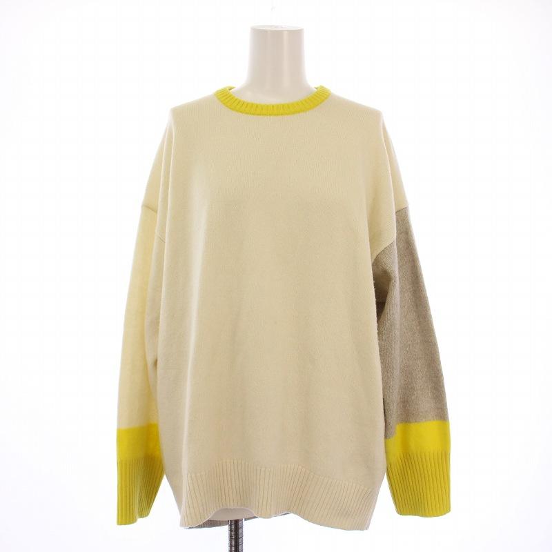 美品✨24AWマカフィー クルーネックプルオーバー MACPHEE ニット セーター ラムカシミヤ クルーネックプルオーバー