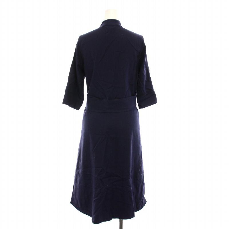 A.P.C. アーペーセー ワンピース ロング リネン混 五分袖 34 紺